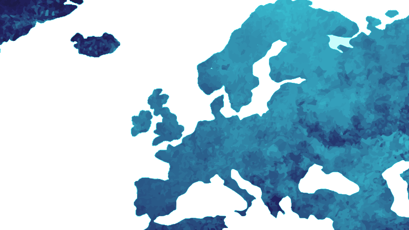 Karta över Europa.